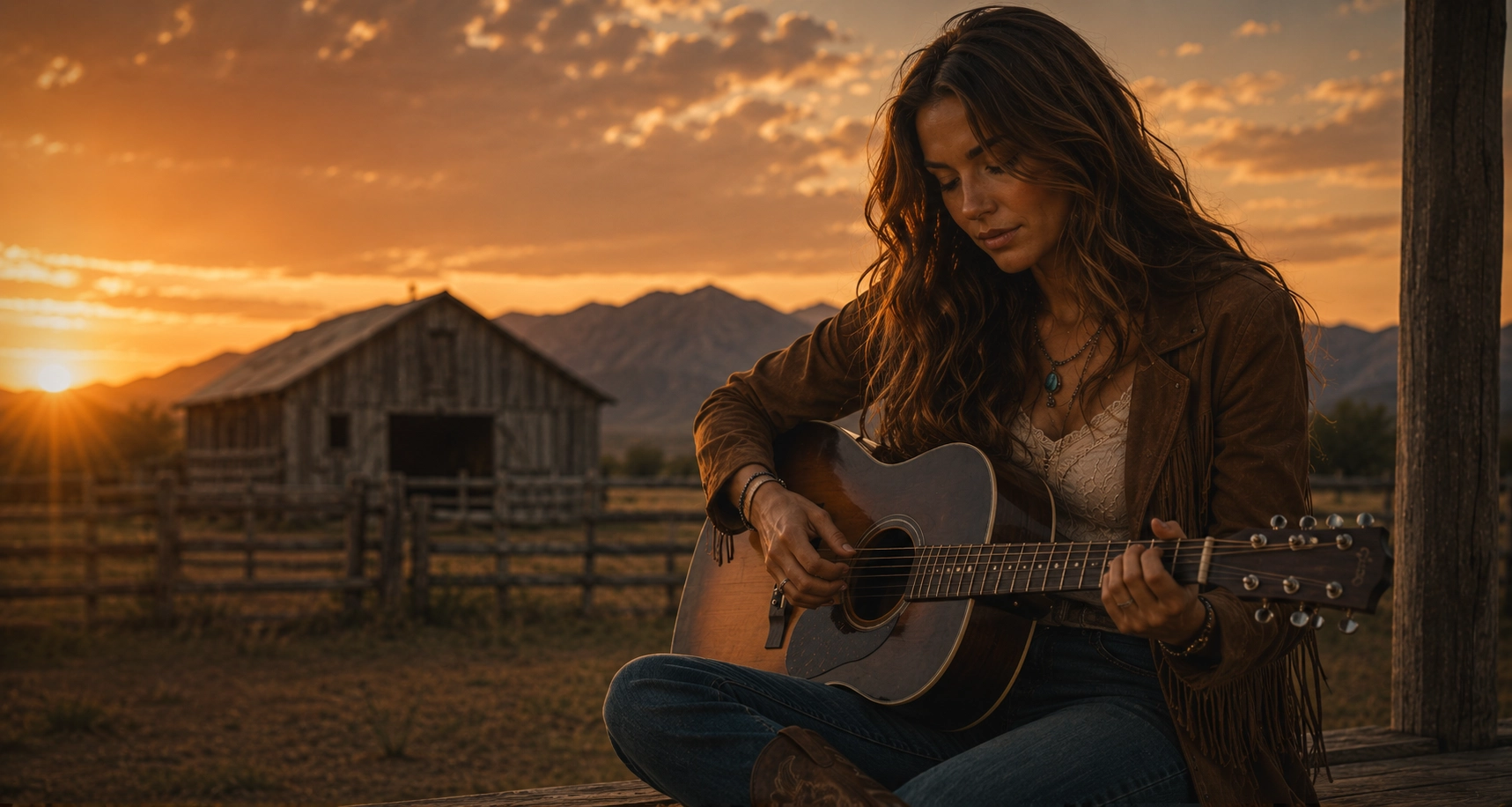 Dakota Wilder with a guitar